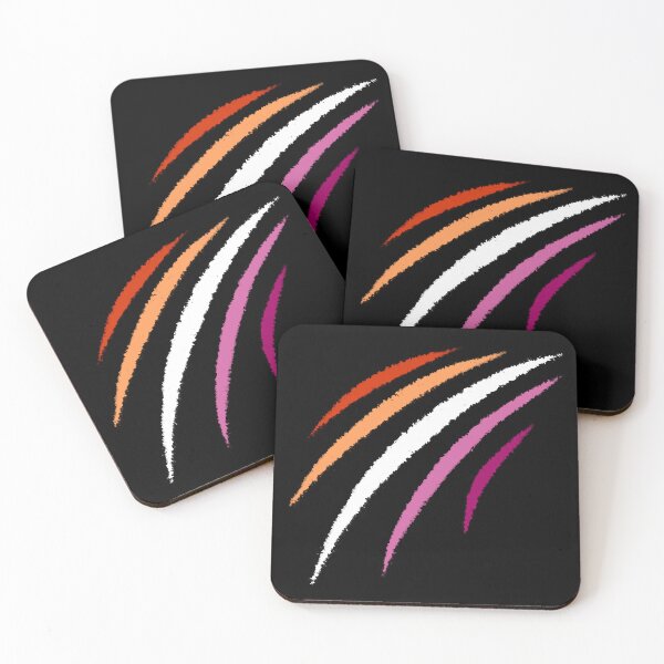 Item preview, Scratch Lesbian pride flag designed and sold by IvaaloArt.