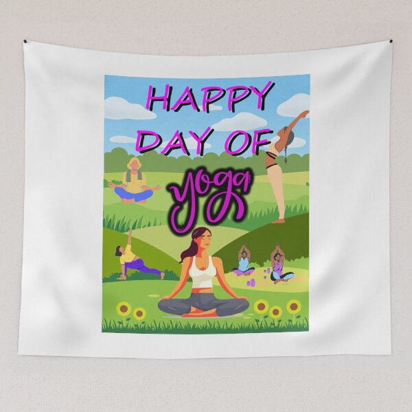 Item preview, HAPPY DAY YOGA designed and sold by stickersrafisa.