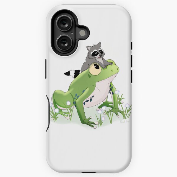 Frog and Raccoon - Best Friends iPhone Tough Case