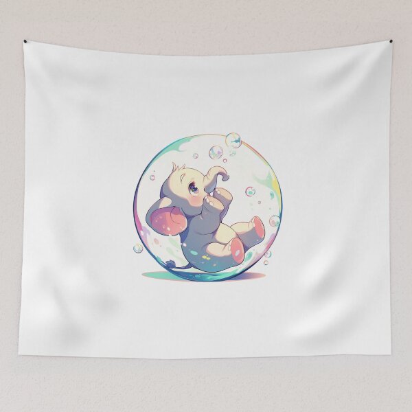 Item preview, Elephant // Cute Elephant art // Elephants // children // Bubbles // Baby Elephant designed and sold by SMARTKIT  DESIGNAGENCY.