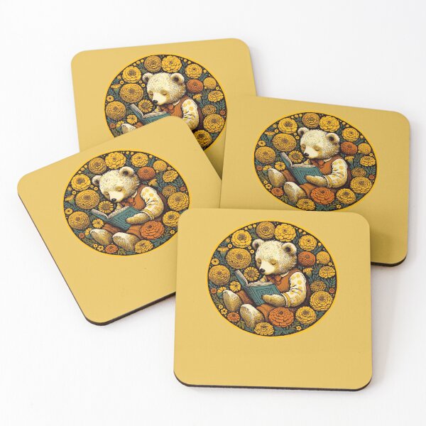 Item preview, Marigold Bear Reading  designed and sold by FrictionMaxxing.
