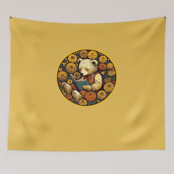 Item preview, Marigold Bear Reading  designed and sold by FrictionMaxxing.