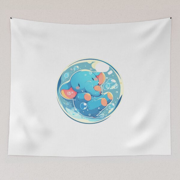Item preview, Elephant // Cute Elephant art // Elephants // children // Bubbles // Baby Elephant designed and sold by SMARTKIT  DESIGNAGENCY.