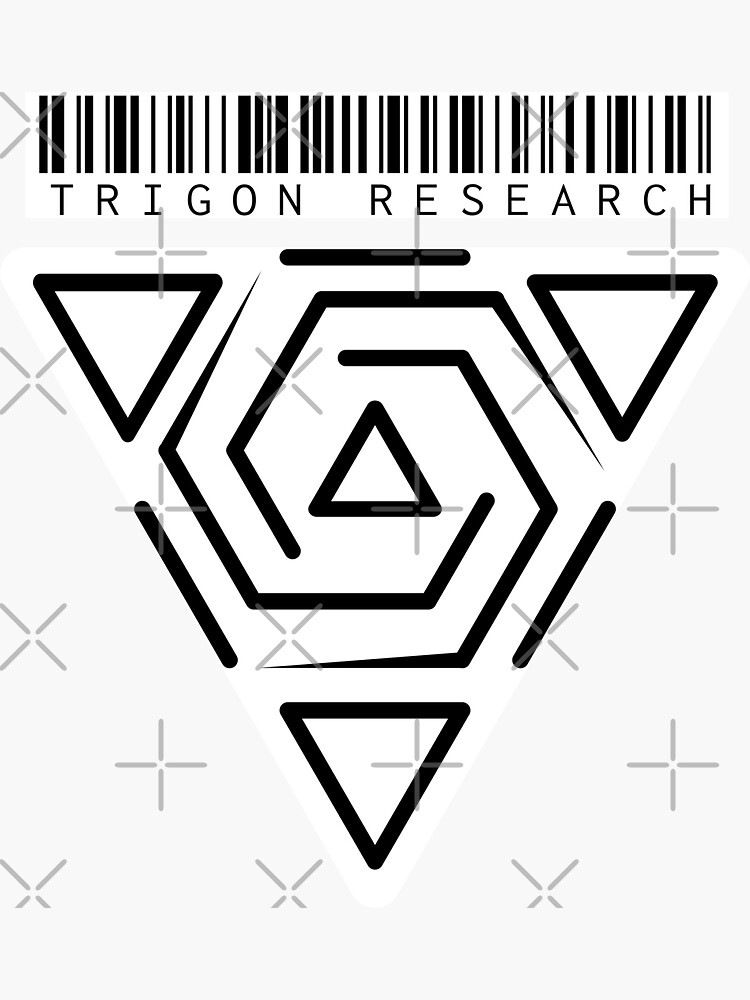 Thumbnail 3 of 3, Sticker, Trigon Resarch Logo designed and sold by Sigma1.