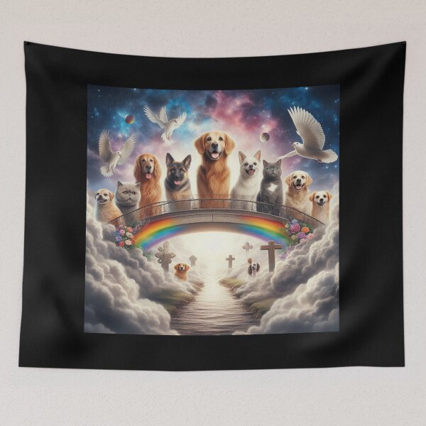 Item preview, Pets Rainbow Bridge designed and sold by Sybille-Yates.