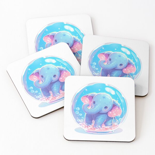 Item preview, Elephant // Cute Elephant art // Elephants // children // Bubbles // Baby Elephant designed and sold by SMARTKIT  DESIGNAGENCY.