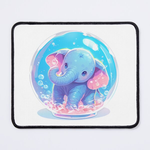 Item preview, Elephant // Cute Elephant art // Elephants // children // Bubbles // Baby Elephant designed and sold by SMARTKIT DESIGNAGENCY.