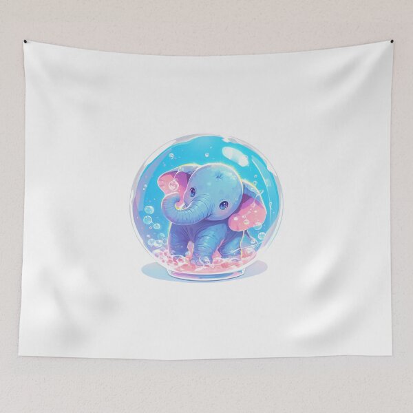 Item preview, Elephant // Cute Elephant art // Elephants // children // Bubbles // Baby Elephant designed and sold by SMARTKIT  DESIGNAGENCY.