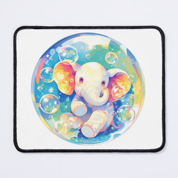Item preview, Elephant // Cute Elephant art // Elephants // children // Bubbles // Baby Elephant designed and sold by SMARTKIT DESIGNAGENCY.