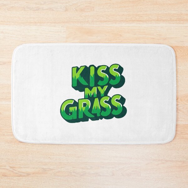 Item preview, Kiss My Grass - Funny Lawn Mower designed and sold by TeesYouWant.