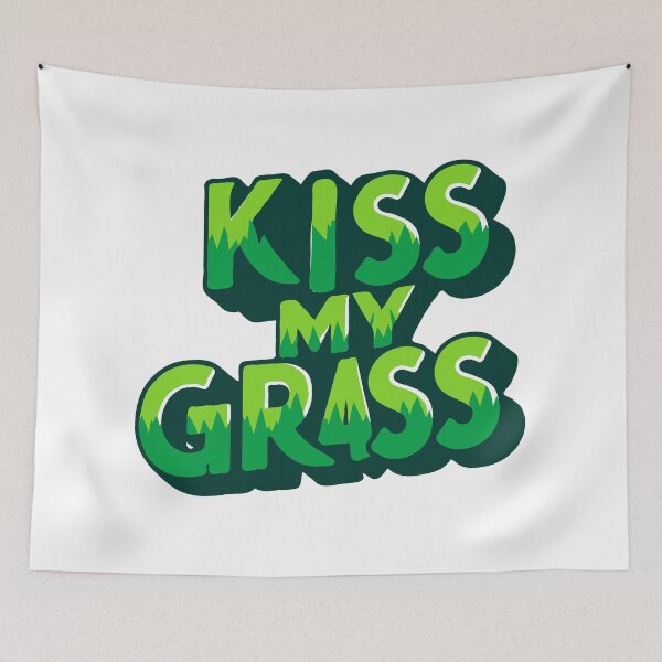 Item preview, Kiss My Grass - Funny Lawn Mower designed and sold by TeesYouWant.