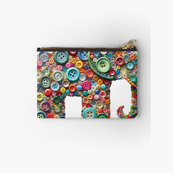 Item preview, Buttoned Animal Collection Art - Elephant II designed and sold by MiszungART.
