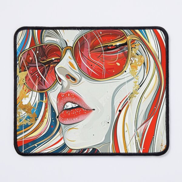 Item preview, Glamorous Pop Art Portrait designed and sold by BasajaunStudio.