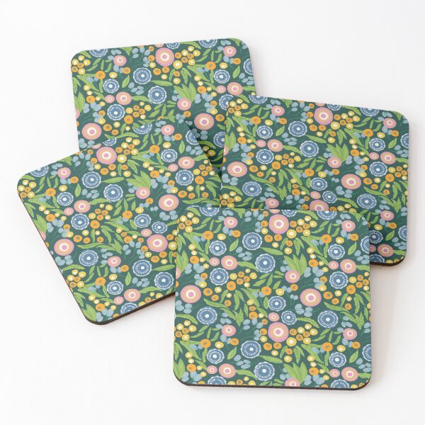 Artikelvorschau, Botanisch Mod Boho Blumen Grün entworfen und verkauft von susycosta.