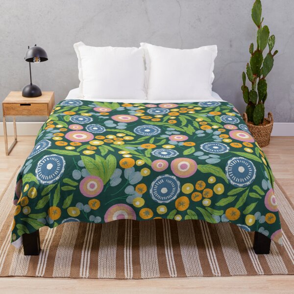 Item preview, Botanical Mod Boho Floral Green designed and sold by susycosta.