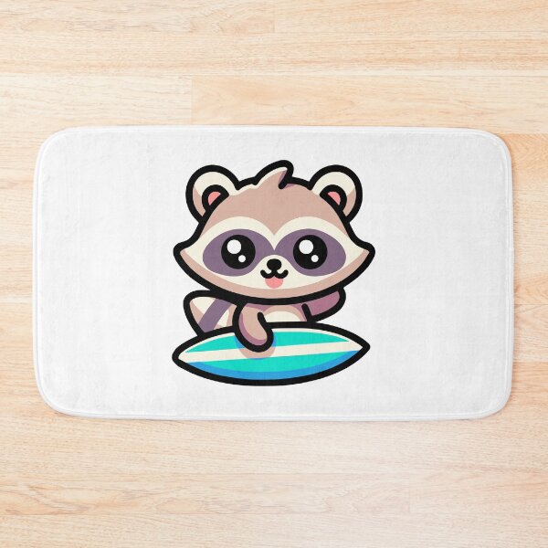 Item preview, Cute Surfing Raccoon designed and sold by PMCreative.