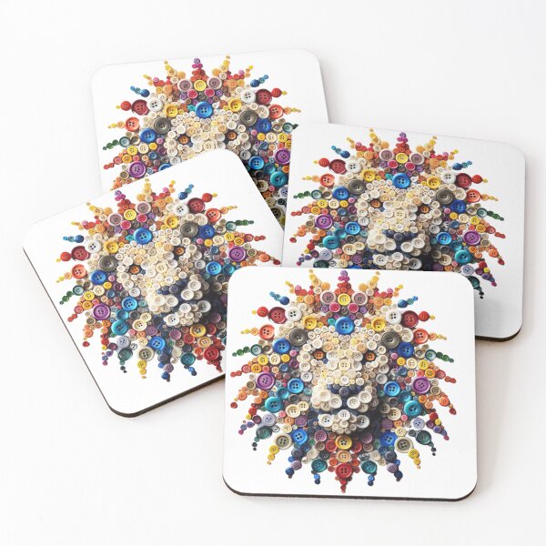 Item preview, Buttoned Animal Collection Art - Lion designed and sold by MiszungART.