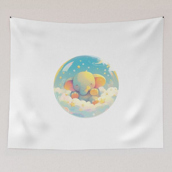 Item preview, Elephant // Cute Elephant art // Elephants // children // Bubbles // Baby Elephant designed and sold by SMARTKIT  DESIGNAGENCY.