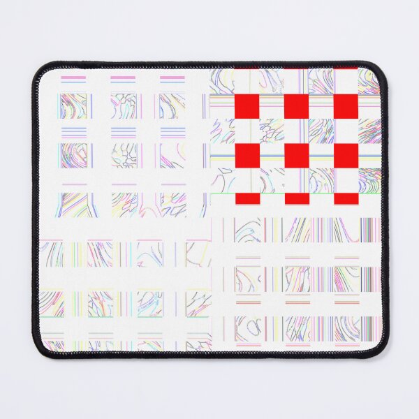 Item preview, Emblematic colorful asymmetrical shapes (red squares) by Code03. designed and sold by Code03.