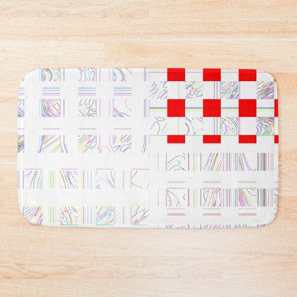 Item preview, Emblematic colorful asymmetrical shapes (red squares) by Code03. designed and sold by Code03.