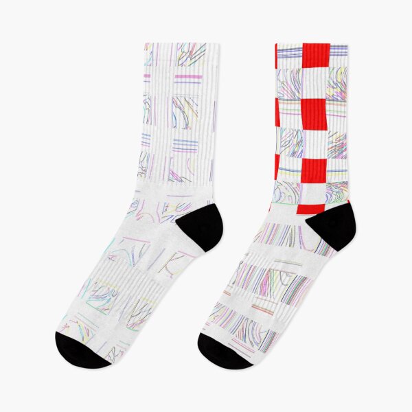 Item preview, Emblematic colorful asymmetrical shapes (red squares) by Code03. designed and sold by Code03.