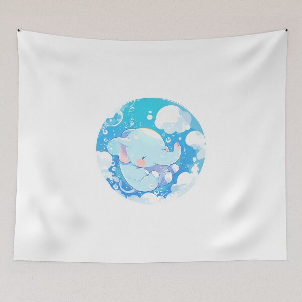 Item preview, Elephant // Cute Elephant art // Elephants // children // Bubbles // Baby Elephant designed and sold by SMARTKIT  DESIGNAGENCY.