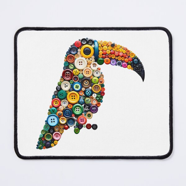 Item preview, Buttoned Animal Collection Art - Toucan designed and sold by MiszungART.