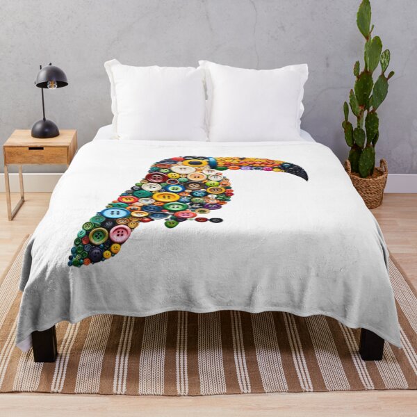 Aperçu de l'œuvre Art de collection animaux boutonnés - Toucan créée et vendue par MiszungART.