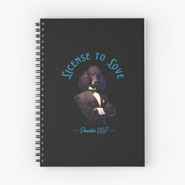 Item preview, Poodle as a secret agent. License to love  designed and sold by Tsifra.