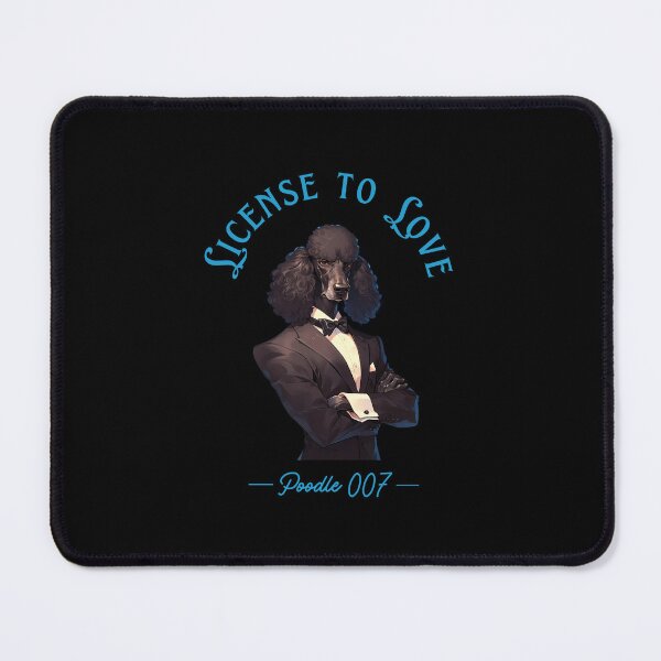 Item preview, Poodle as a secret agent. License to love designed and sold by Tsifra.