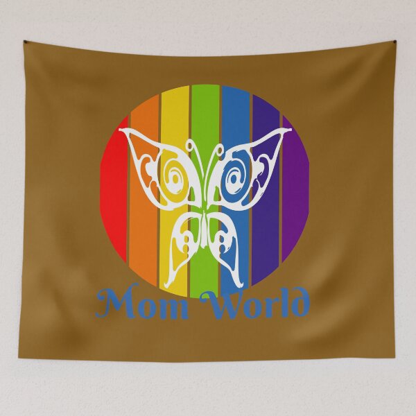 Item preview,  Mom World Rainbow Butterfly designed and sold by Tripp Art Studio.