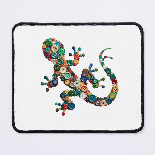 Item preview, Buttoned Animal Collection Art - Lizard designed and sold by MiszungART.