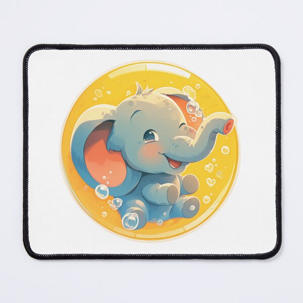 Item preview, Elephant // Cute Elephant art // Elephants // children // Bubbles // Baby Elephant designed and sold by SMARTKIT DESIGNAGENCY.