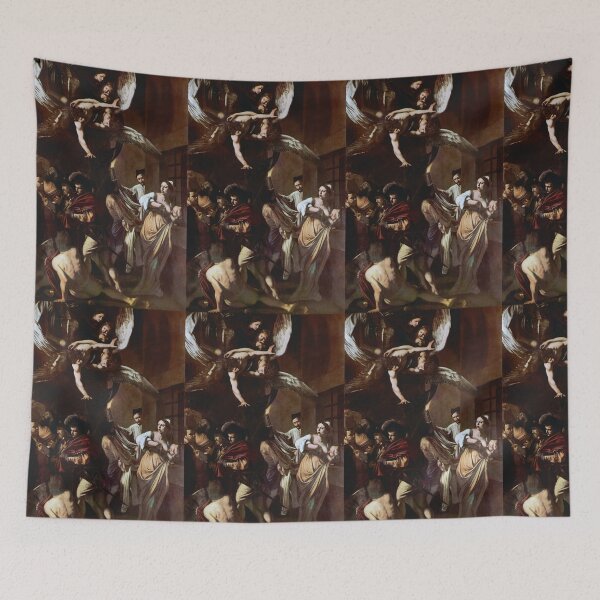Item preview, The Seven Works of Mercy  by Caravaggio | caravaggio paintings, caravaggio artwork, caravaggio artist designed and sold by TeeARTHY.