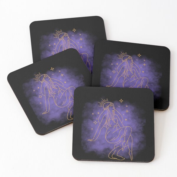 Item preview, Golden woman in purple  designed and sold by MarigoldandLily.