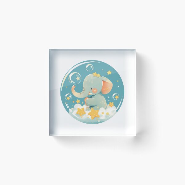 Item preview, Elephant // Cute Elephant art // Elephants // children // Bubbles // Baby Elephant designed and sold by SMARTKIT  DESIGNAGENCY.