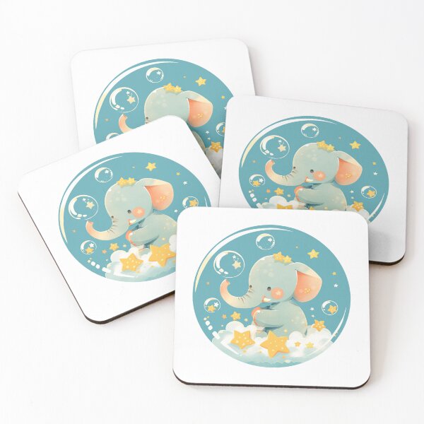Item preview, Elephant // Cute Elephant art // Elephants // children // Bubbles // Baby Elephant designed and sold by SMARTKIT  DESIGNAGENCY.