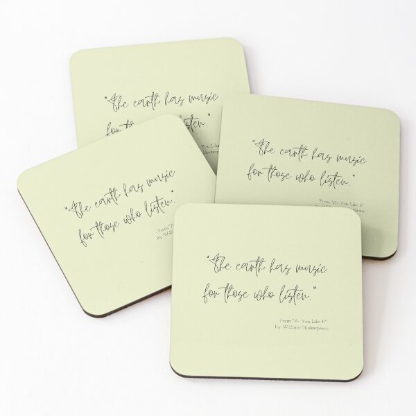 Item preview, A Quote about Nature from "As You Like It" by William Shakespeare designed and sold by Poemit.