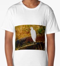 Cattle egret Long T-Shirt