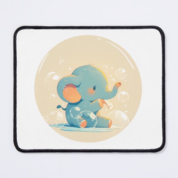 Item preview, Elephant // Cute Elephant art // Elephants // children // Bubbles // Baby Elephant designed and sold by SMARTKIT DESIGNAGENCY.