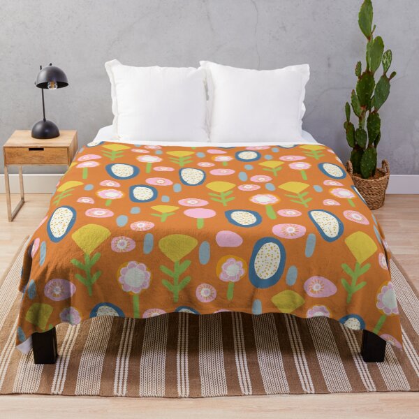 Artikelvorschau, Frühling Mod Boho Floral Orange entworfen und verkauft von susycosta.