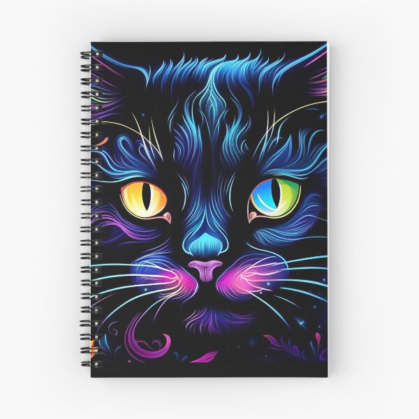 Item preview, Black Neon Kitty  designed and sold by FloatingGardens.