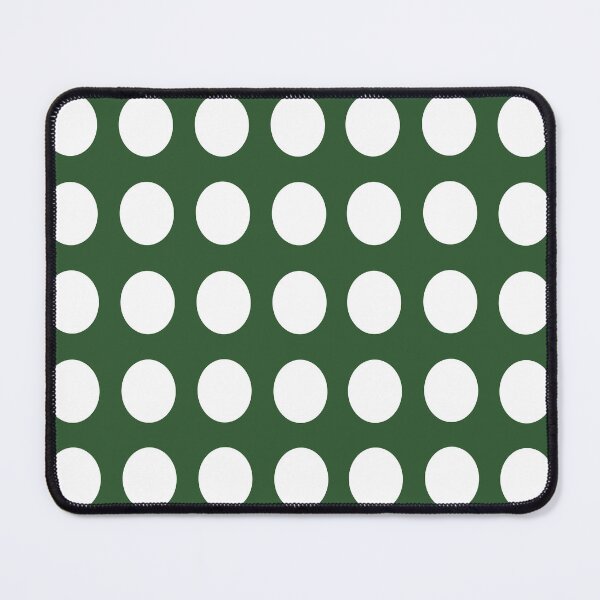 Item preview, WHITE and PINE (Dark) GREEN Symmetrical  POLKA DOTS  designed and sold by RachelMacht.