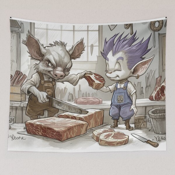 Item preview, hunk of meat designed and sold by PricklyPeanut.