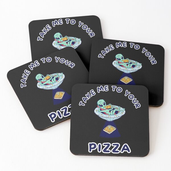 Item preview, Take Me to Your Pizza: Alien's Love for Pizza in a Whimsical Space Adventure designed and sold by impressionofmel.