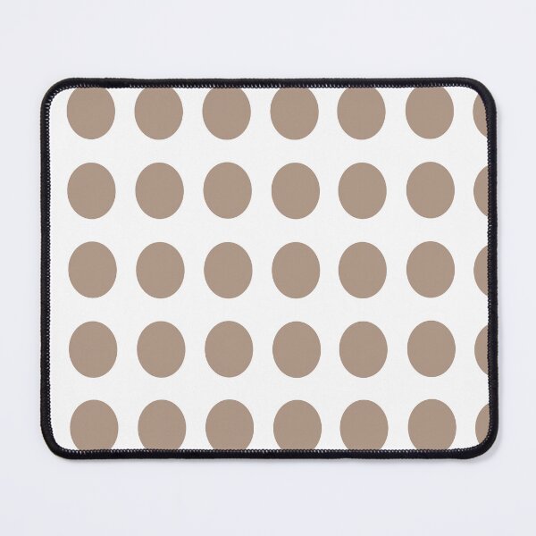 Item preview, WARM TAUPE and WHITE Symmetrical POLKA DOTS designed and sold by RachelMacht.