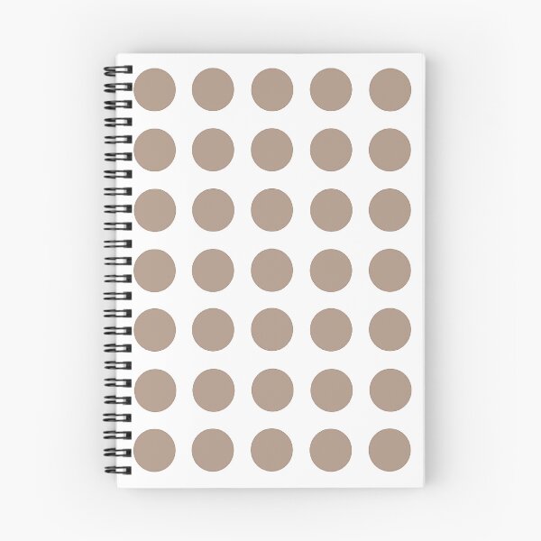 Item preview, WARM TAUPE and WHITE Symmetrical POLKA DOTS  designed and sold by RachelMacht.