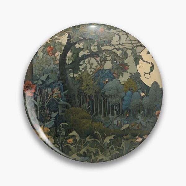 Item preview,  Into the forest beautiful fresco design after William Morris designed and sold by Vintage Designs +.