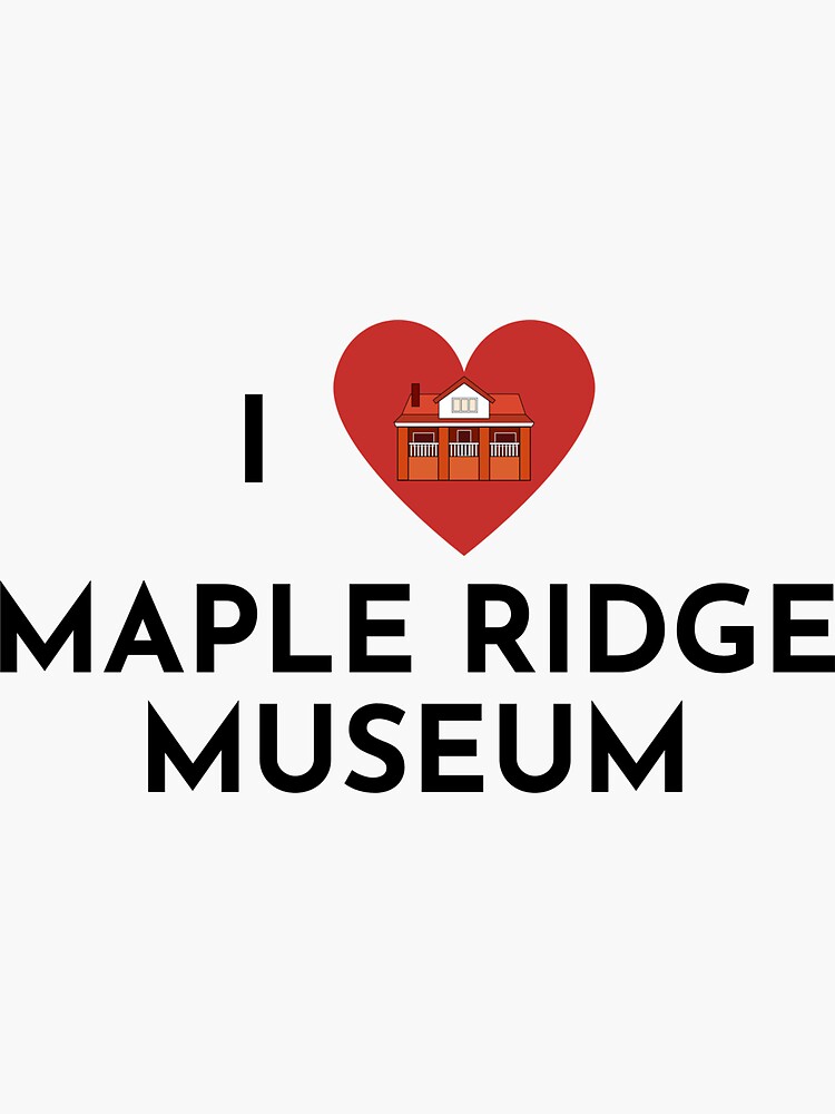 Thumbnail 3 of 3, Sticker, I Heart Maple Ridge Museum designed and sold by MapleRidgeMus.