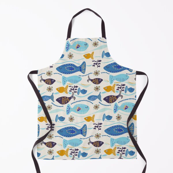 Item preview, Glorious Fish Modern Ocean Pattern designed and sold by wildsunshineart.